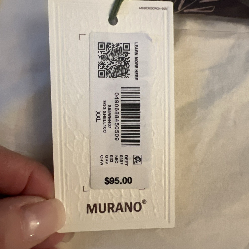 NWT Murano~XXL~Crocodile World Collection Cotton Short Sleeve Embroidered Shirt - Picture 5 of 13